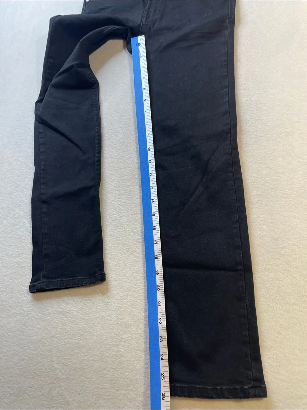 7 For All Mankind GIRLS SIZE 10  Black Straight-Leg Jeans